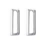 Rectangular Hoop Earrings Sterling Silver 925 Earrings for Women Girls