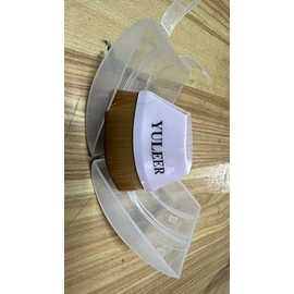 Flat Top Kabuki Foundation Brush with Protective Case, Soft Dense Bristles for Liquid, Cream & Powder Makeup, Travel-Friendly Cosmetic Brush