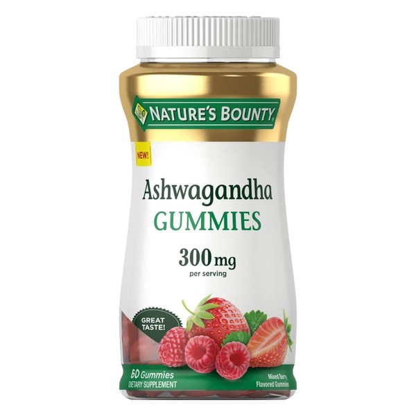 Nature's Bounty Nature's Bounty Ashwagandha Gummies, 300mg KSM-66 Ashwagandha Extract,