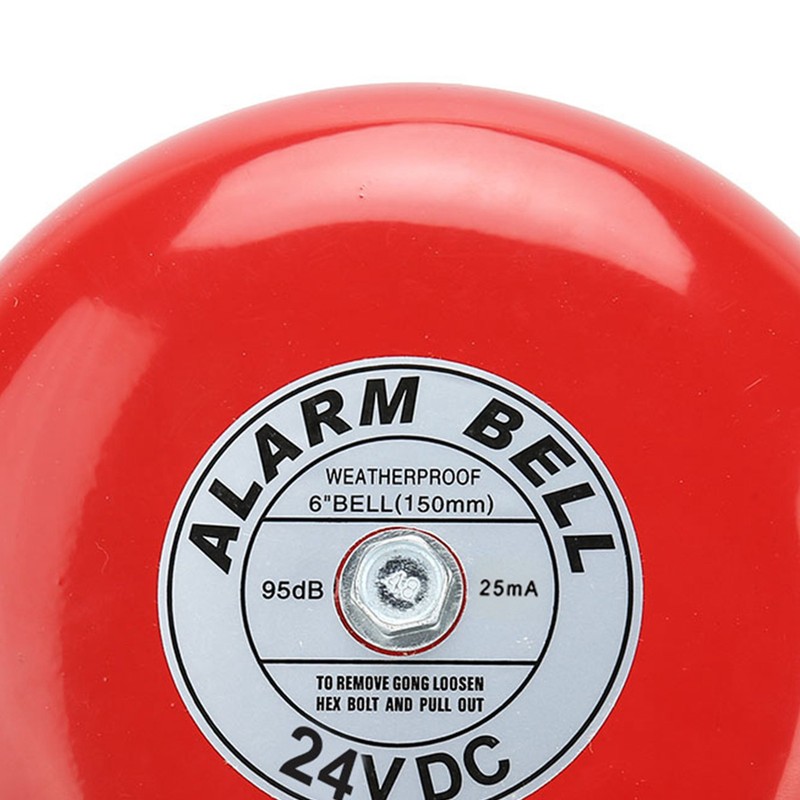 6 Inches Carbon Steel Internal Strike Type Electric Bell 95db