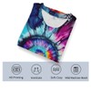 TiwBski Novelty Tie Dye Style T-Shirts for Men Spiral Streak