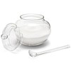 Frcctre Set of 2 Glass Sugar Bowl with Spoon and