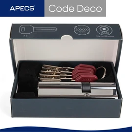 APECS CodeDeco ZM-70 (35/35) Double Cylinder Lock with 5 Keys 70 (35/35) mm Chrome