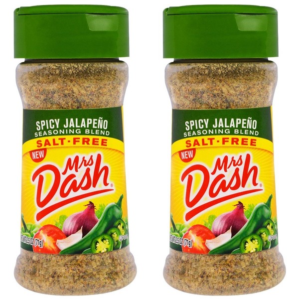Mrs. Dash Spicy Jalapeño Seasoning Blend 2.5 Oz - Pack of 2