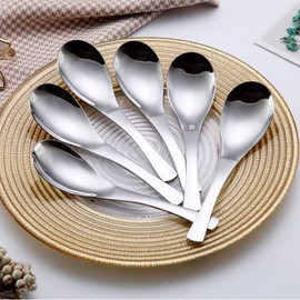 Soup Spoon,Kyraton Stainless Steel Thick Heavy-Weight Table Spoons,Dishwasher Safe(6 Pieces)