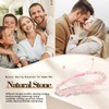 Rose Quartz Bracelet Crystal Bead Bracelet for Women, Mothers Day