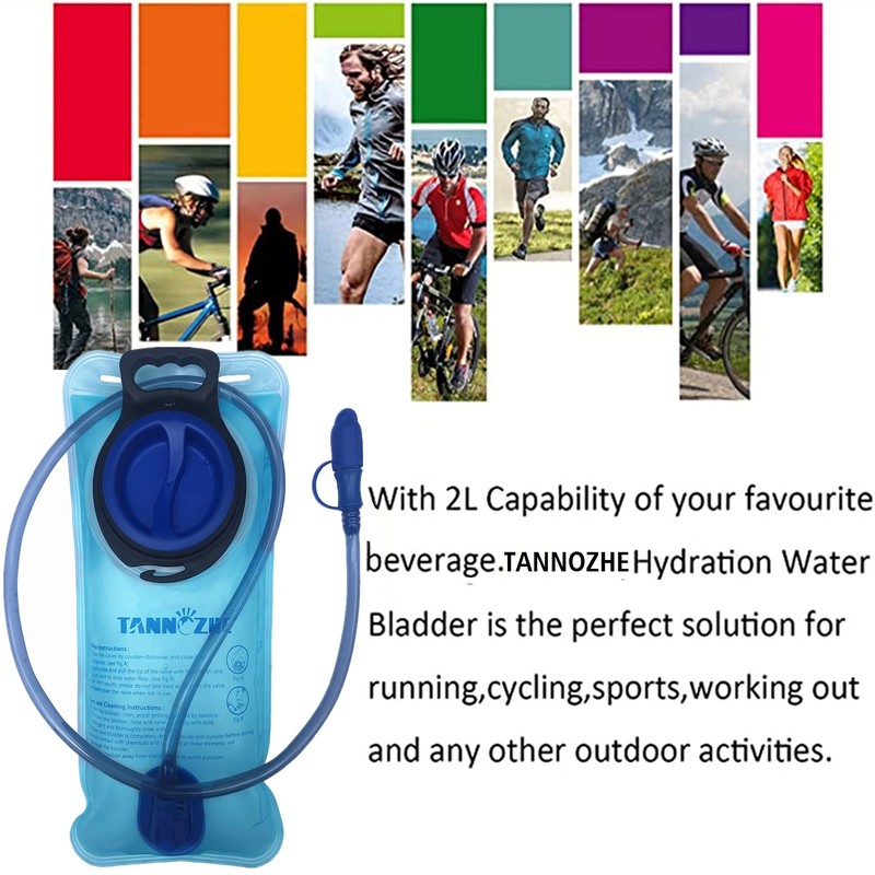 TANNOZHE Hydration Bladder 1.5Litre Water Bladder Leak Proof Water Reservoir,BPA