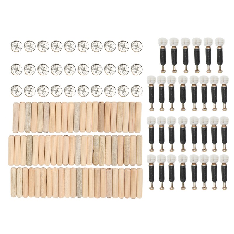 Cam Fittings Set with Dowel Pre Inserted Nut for Cabinet