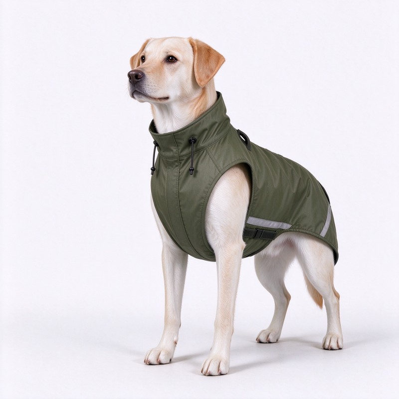Dog Raincoat for Rainy Walks – Waterproof Polyester Jacket with