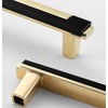 SYZOW 6 Pack Cabinet Handles Kitchen Cabinet Knobs Black and