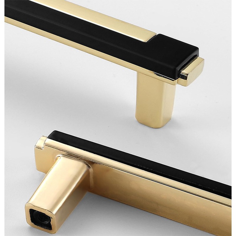 SYZOW 6 Pack Cabinet Handles Kitchen Cabinet Knobs Black and