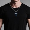 To My Son Necklace From Dad Silver Cross Necklace for