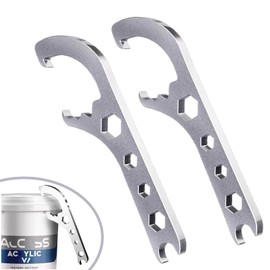 2Pcs Paint Can Opener Bucket Opener Tool – Manual 5 Gallon Lid Remover Wrench, Adjustable Multi-Size Spanner for Home Industrial Use, Portable Multifunctional Can Opener