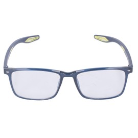 Presbyopia Glasses Multifocus Blue Light Blocking Nearsighted and Farsighted Dual Use Reading Glasses +250 Blue Frame