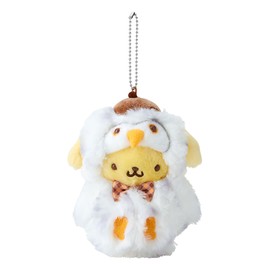 Sanrio Mascot Holder (Forest Critters) Pompompurin Plush Keychain 010154