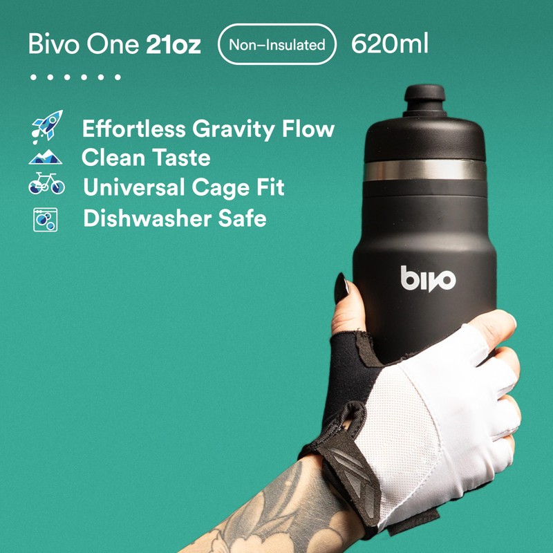 Bivo One 21oz Non-Insulated Bottle Black