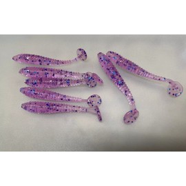 Northeast Custom Baits 2” Paddle Tail Swimbait Soft Plastic Keitech Style Perch Crappie Bluegill 50pack