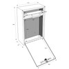 Mail Boss 7412 High Security Steel Locking Wall Mounted Mailbox-Office