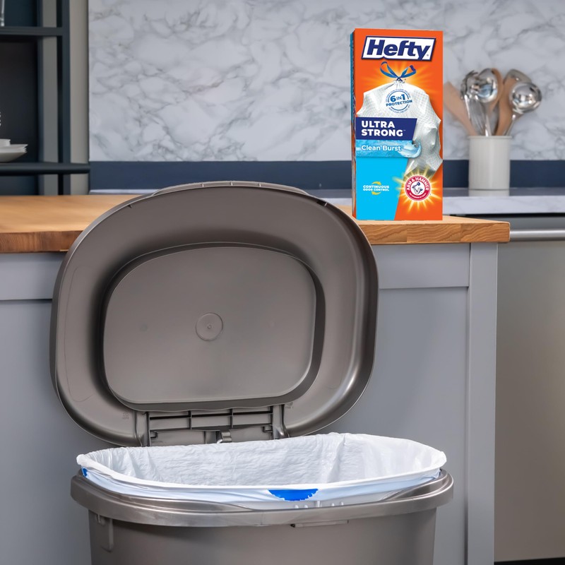 Hefty Ultra Strong 13 Gallon Trash Bags, Tall Kitchen Trash