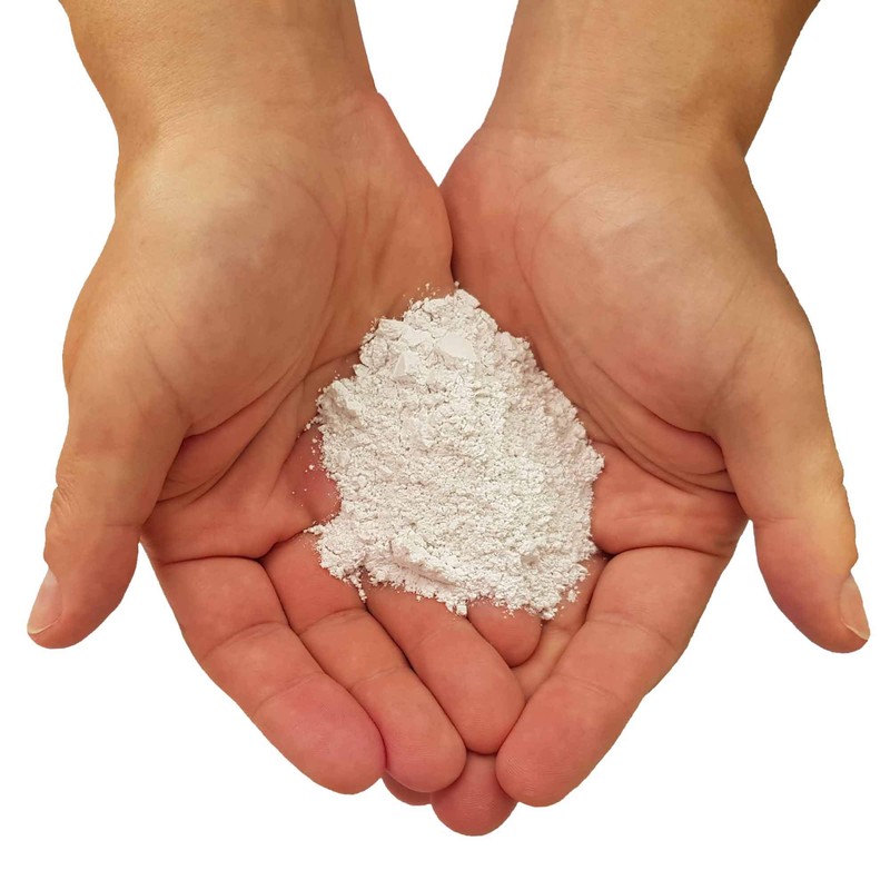 Talcum powder for latex and rubber care, ideal as a