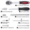 YUKABAN 46 Pieces 1/4 inch Drive Socket Ratchet Wrench Set,