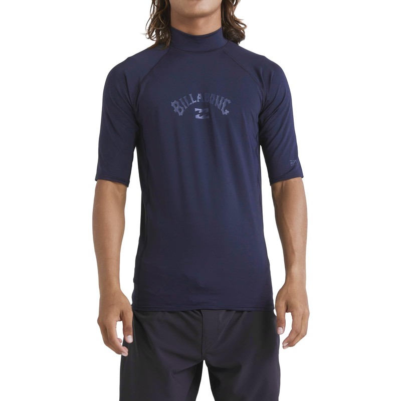BILLABONG Mens Arch Wave UV50 Short Sleeve Rash Vest Top