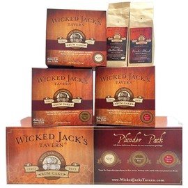 Wicked Jack's Tavern, Plunder Pack,3 Rum Cakes and 2 pots of coffee| Birthday Gifts, Thank You Gifts, or Gourmet Gift Baskets | Cakes For Delivery | Liquor & Spirits Bakery & Dessert Gifts
