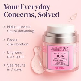Divine Derriere Eliminador de manchas oscuras íntimas para cuerpo, cara, bikini y áreas sensibles, crema corrector de manchas oscuras para áreas íntim