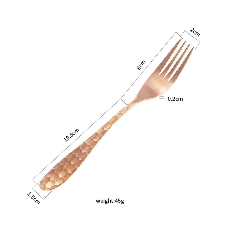 Pure Copper Fork Copper Spaghetti Fork Copper Salad Fork Copper