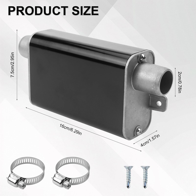 Exhaust Pipe Silencer Auxiliary Heater 24 mm Auxiliary Heater Exhaust
