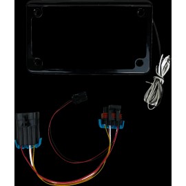 CUSTOM DYNAMICS Lighted License Plate Frame for RZR XP CD-LPF-RZR2, Gloss Black