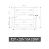 Areyourshop DC-DC Converter 10 A 12 V Step Up to