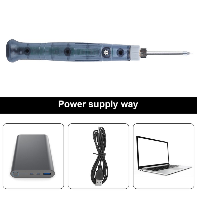 USB Soldering Iron Mini Portable Solder Pen Set Repair Tool