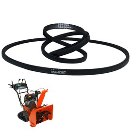 IKSI 754-0367 Snowblower Drive Belt 3/8x34.5 inches fits for Troy-Bilt Cub Cadet MTD Craftsman White Outdoor 754-0367 954-0369 Ariens Gravely 07206600 07208600 Toro Lawn-Boy 251028(2-Pack)