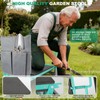 WEILISEN Garden Kneeler and Seat 2-in-1 Foldable Bench, with Storage