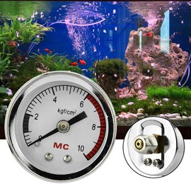 Co2 Diffuser CO2 Aquarium Fish Tanks Pressure Gauge Precise Air Pressure Monitoring Tool for DIY Home Fishkeeping