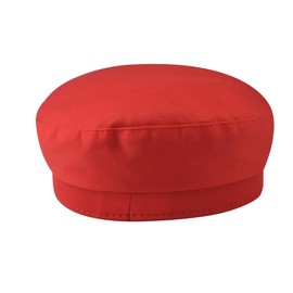 Chauffeur Hat Newsboy Cap Peaked Beret Cap Classic Vintage Driver Costumes Hats Captain Sailor-Hat for Men Women (US, Alpha, One Size, Gold-Red)