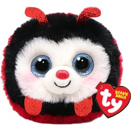 TY Izzy Marienkäfer Beanie Balls 3" | Beanie Baby Weiches Plüschtier | Sammlerstück Kuscheliger Stoffteddy, Und