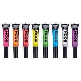 Moon Glow - Blacklight Neon Hair Color Streaks 0.51oz Set of 8 colors_Ê__Ò Glows brightly under Blacklights / UV Lighting!