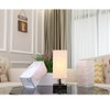 AMUMO Dual USB Table Desk Lamp, Bedside Nightstand Lamp, Fabric