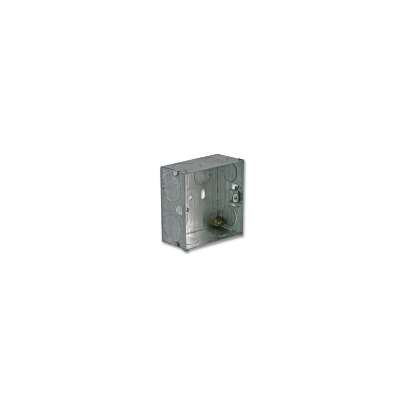 Dencon 1 Gang 35mm Metal Back Box Electrical Plug Socket