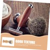 Healeved 1set Portable Beard Comb and Shaving Brush Kit Lightweight