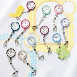 Nursery 1102268A Hapipra Luminous Nurse Watch, Inverted Dial, Medical Nursing, Nurse Watch, 20 Colors, Almond