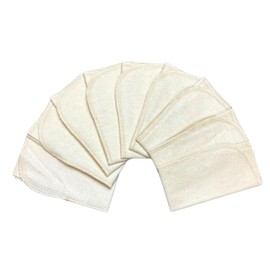 Gina's Soft Cloth Shop Paperless Towels, 2-Ply, Made from Organic Cotton Birdseye Fabric - 11x12 inches (28x30.5 cm) Set of 10 with 100% Organic Cotton Thread