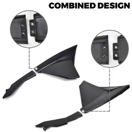 SAUTVS Front Fenders for Can-Am Maverick X3 MAX, Black Front Fenders Kit for Can Am Maverick X3 / X3 MAX 2017-2026 All Models Accessories (2PCS, #705012456, 705012457)