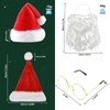 LEKTIST Santa Hats and Beard Christmas Decorations, Santa Beard and
