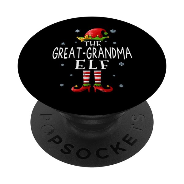 The Gram-Cracker Elf Funny Grandma Groupe Matching Christmas PopSockets Swappable
