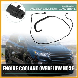 Partuto Engine Coolant Overflow Hose for ford escape 1.6L 2013-2016 For Ford Transit Connect 1.6L Radiator Hose BV6Z-8B081-A BV6Z-8B081-B GV6Z-8B081-K Replacement