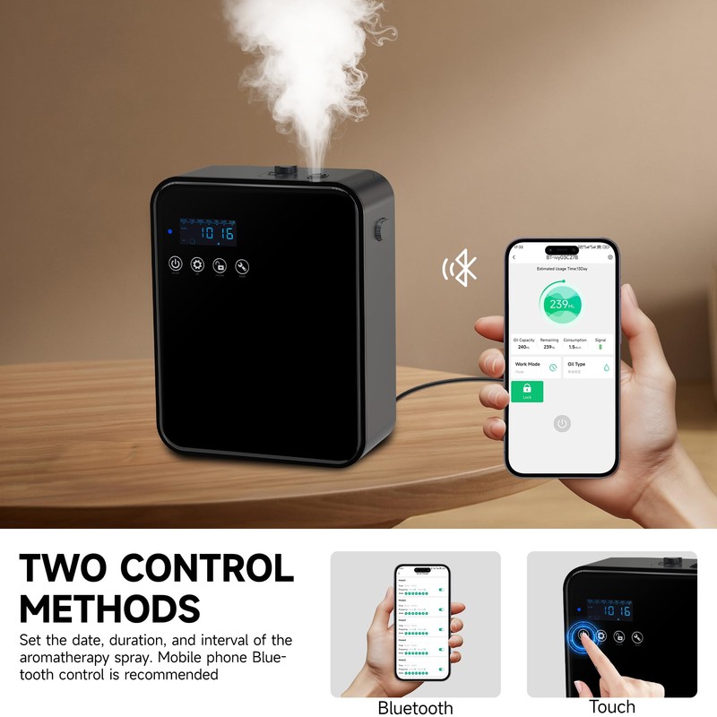 Waterless Essential Oil Diffuser for Home, Hotel Collection Diffuser, 2500