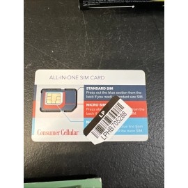Consumer Cellular Sim Card Only Sim Card